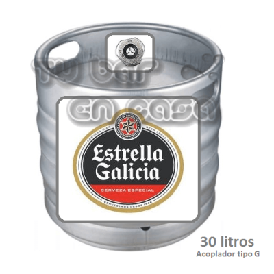 CERV. ESTRELLA GALICIA BARRIL 30 L